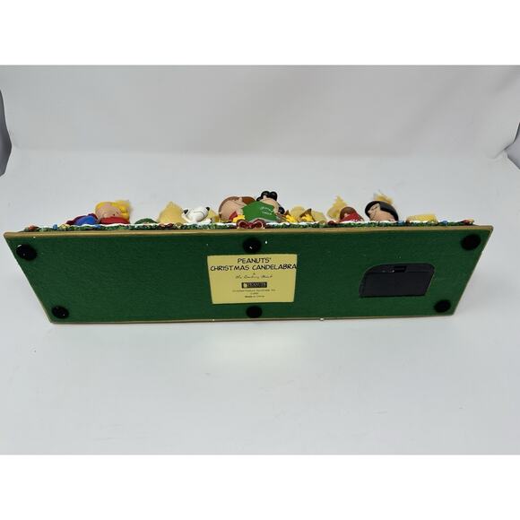 Danbury Mint Charlie Brown Peanuts Christmas Candelabra NEVER USED - Picture 4 of 8